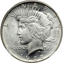 1922-D Peace $1 NGC MS66