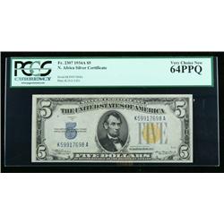 1934-A, $5 World War II Emergency Note. North Africa.