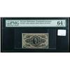 Image 1 : 1864, 10c Fractional Currency. Third Issue, red reverse