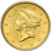 Image 1 : 1852 $1 Gold Liberty