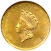 Image 1 : 1856-S $1 Gold Indian NGC MS63