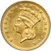Image 1 : 1873 $1 Gold Indian. Open 3