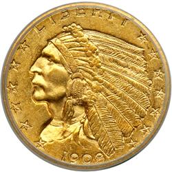 1908 $2.50 Indian