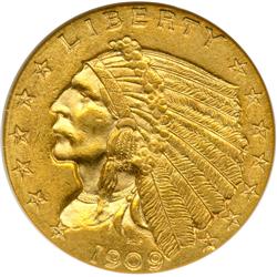 1909 $2.50 Indian NGC MS63
