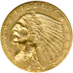 1910 $2.50 Indian NGC MS63