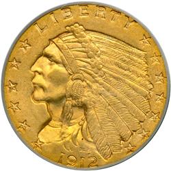 1912 $2.50 Indian