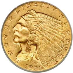 1929 $2.50 Indian