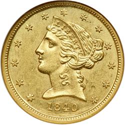 1840-D $5 Liberty NGC MS61