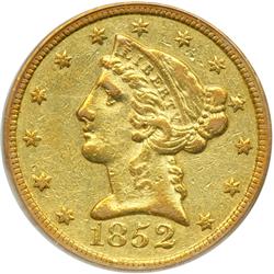 1852-C $5 Liberty