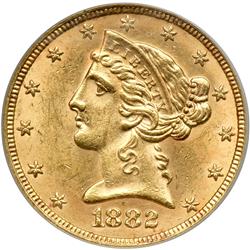 1882 $5 Liberty