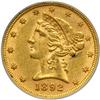 Image 1 : 1892 $5 Liberty