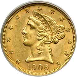 1906-D $5 Liberty