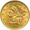 Image 1 : 1908 $5 Liberty