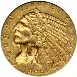 1909-D $5 Indian NGC MS61