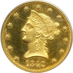 1842-O $10 Liberty