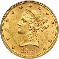 1881 $10 Liberty