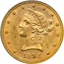 1893 $10 Liberty