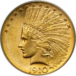 1910-D $10 Indian