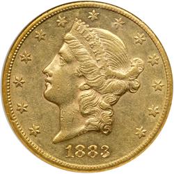 1883-CC $20 Liberty NGC AU55