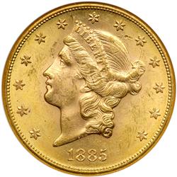 1885-S $20 Liberty NGC MS63