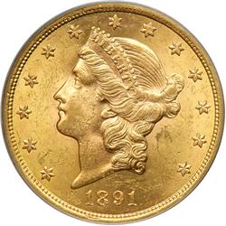 1891-S $20 Liberty