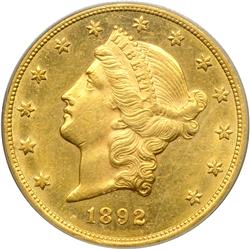 1892-CC $20 Liberty