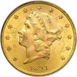 1893-S $20 Liberty