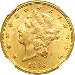 1895 $20 Liberty NGC AU58