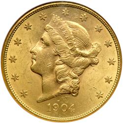 1904-S $20 Liberty NGC MS63