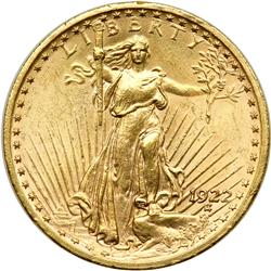 1922 $20 St. Gaudens