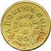 Image 2 : Christopher Bechtler, 5 DOLLARS CAROLINA, 140 gr. 20 carats. Plain edge. EF45