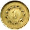Image 2 : A Bechtler, 1 DOLLAR CAROLINA, 27 gr. 21 carats NGC AU5