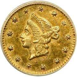 1853/2 Half Dollar Round. Breen and Gillio-409. Rarity 3. NGC AU58