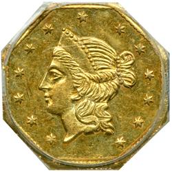 1854 Dollar Octagonal. Breen and Gillio-532. Low Rarity 4. PCGS MS62