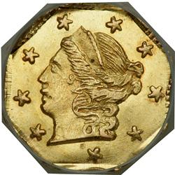 1869 Quarter Dollar Octagonal. Breen and Gillio-712. High Rarity 4. NGC MS65