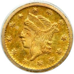 1860/50 Quarter Dollar Round. PCGS MS63