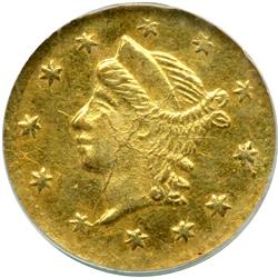 1860/50 Quarter Dollar Round. Breen and Gillio-819. Rarity 4. NGC MS63