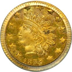 1874/3 Half Dollar Round. Breen and Gillio-1052. High Rarity 4. PCGS MS64