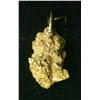 Image 1 : Gold Nugget With A Loop In 14kt. Gold