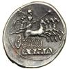 Image 2 : Anonymous Coinage. AR Quadrigatus (Didrachm) minted at Rome, c. 225-216 BC. EF