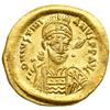 Image 1 : Justinian I, 527-565. Gold Solidus (4.44 g) minted at Constantinople. EF