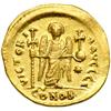 Image 2 : Justinian I, 527-565. Gold Solidus (4.44 g) minted at Constantinople. EF