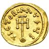 Image 2 : Constans II, 641-668. Gold Semissis (2.21 g) minted at Constantinople. EF
