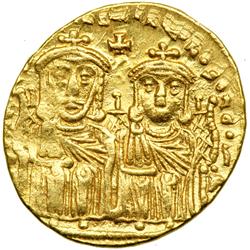 Leo IV, 775-780. Gold Solidus (4.46 g) minted at Constantinople. VF-EF