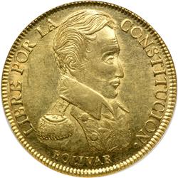 Bolivia. 8 Escudos, 1837-LM (Potosi). NGC MS61