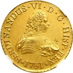 Chile. 8 Escudos, 1751-So-J (Santiago)