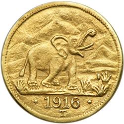 German East Africa. 15 Rupees, 1916-T. NGC AU55