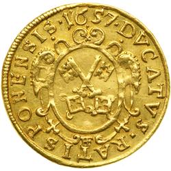 German States - Regensburg. Ducat, 1657