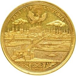 0666- German States -- Regensburg. Gold 8 Ducats, ND-IC