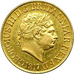 Great Britain. Sovereign, 1817. NGC AU50